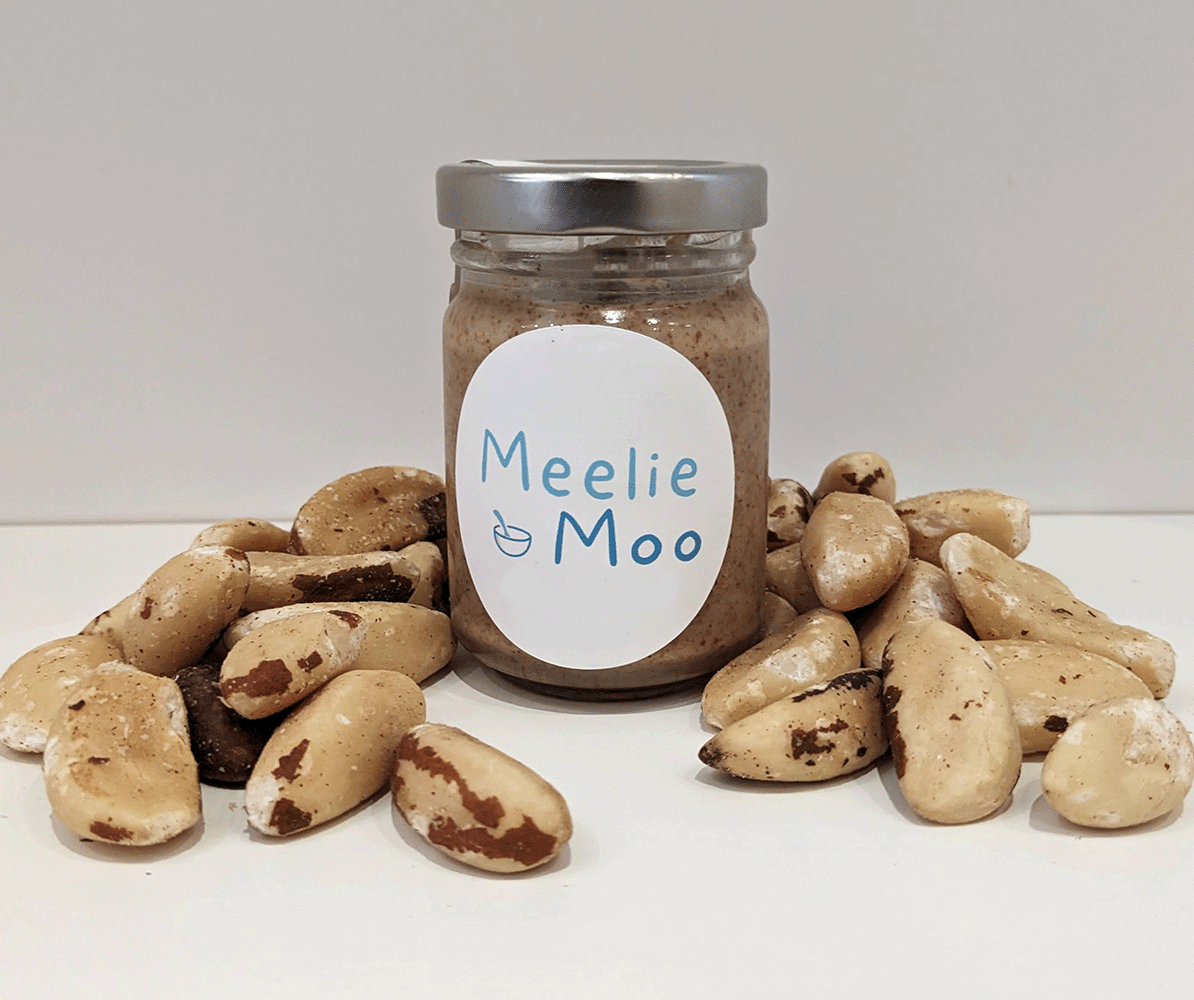 first taste unsalted Brazil nut butter for baby and toddler