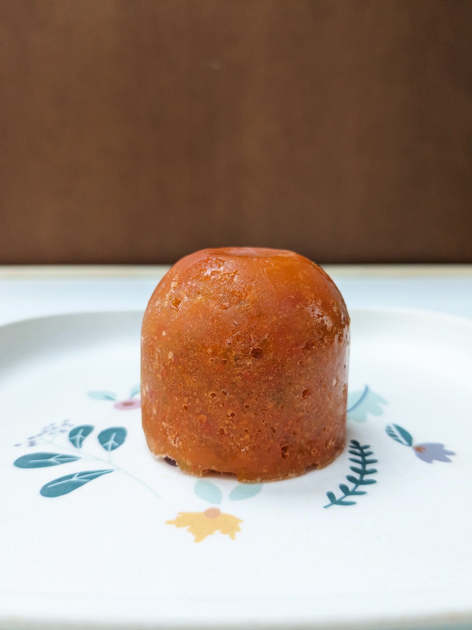 Frozen carrot puree